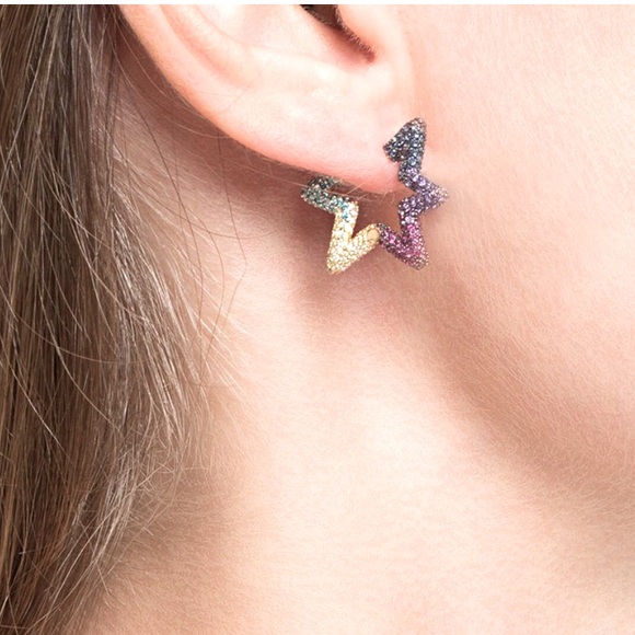 APM Monaco - Single Lagoon Silver Star Earring - Picture 5 of 6